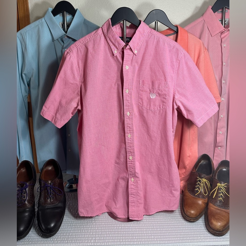 chaps button down shirt large